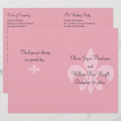 Fleur de Lise Wedding Programme (Voorkant / Achterkant)