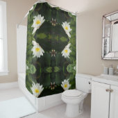 Fleur de Lotus Blanc Photo Douche rideau (En situation)