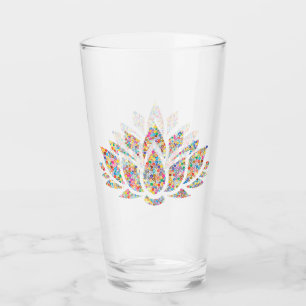 Fleur de Lotus coloré Design Verre à boire