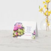 Fleur de lotus de lys d'eau condoléances carte de  (Fleur jaune)