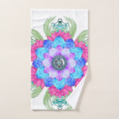 Fleur de lotus du spectre de couleur (Serviette à main)