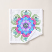 Fleur de lotus du spectre de couleur (Gant de toilette)