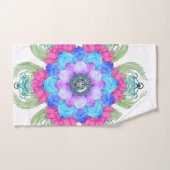 Fleur de lotus du spectre de couleur (Serviette à main)