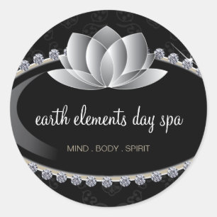 Fleur de Lotus et autocollant chics de spa de jour