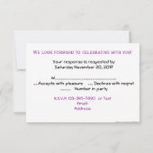 Fleur de lotus hindou RSVP (Dos)