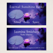 Fleur de lotus rose et blanc sur la guérison des é (Devant & derrière)