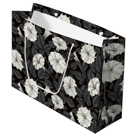 Fleur de lune Grand sac cadeau (Devant Angle)