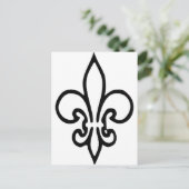 Fleur de lys briefkaart (Staand voorkant)