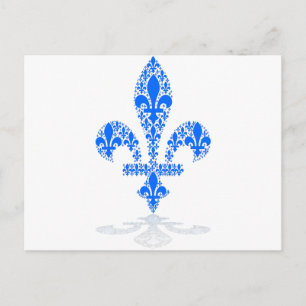 Fleur de lys briefkaart
