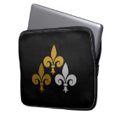 Fleur de Lys Electronics Bag Laptop Sleeve (Voorkant Links)