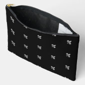 Fleur de Lys Large Accessory Pouch Etui (Open)