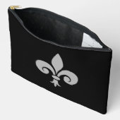 Fleur de Lys Large Accessory Pouch Etui (Open)