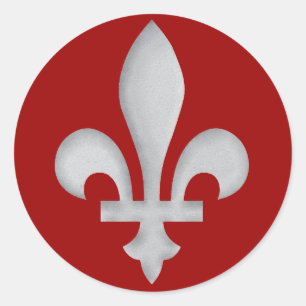 Fleur-de-lys Romantische envelop Seal Naam Tag