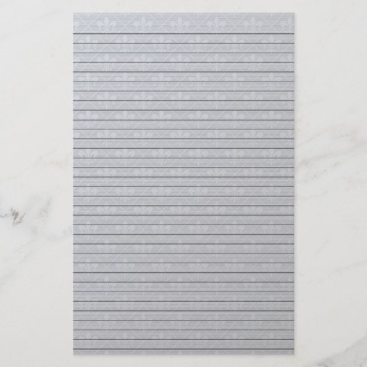 Fleur de Lys Stationery met optionele lijnen Briefpapier (Voorkant)