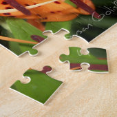 Fleur de lys tigré orange Puzzle (Côté)