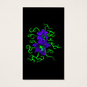 fleur de lys violet sur noir (Dos)