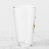 Fleur de marguerite blanche Perky Verre personnali (Droite)