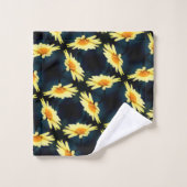 Fleur de marguerite jaune gros Motif (Gant de toilette)