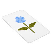 Fleur de marguerite Joli Blue Premium Magnet (Côté Droit)