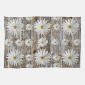 Fleur de marguerite, Planche rustique Serviettes d (Horizontal)