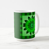 Fleur de marguerite verte, Grandes Motifs - Mug (Devant droit)