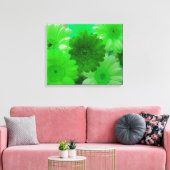 Fleur de marguerite verte toile murale Imprimer (Insitu(Salon))