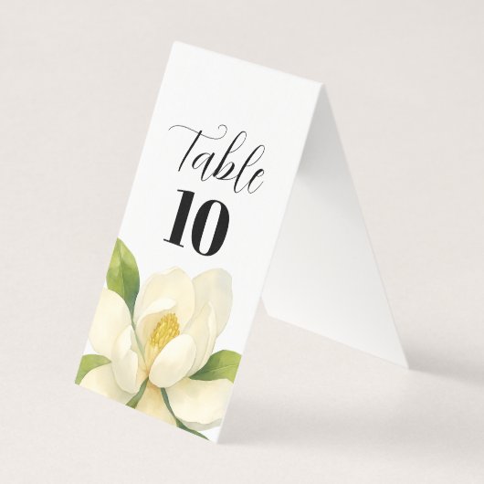 Fleur de mariage personnalisée Magnolia Numéro de  (Front)