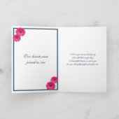 Fleur de mariage Ruban marine Gerbera rose Merci (Intérieur)