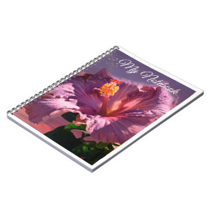 Fleur de mauve - Carnet spiral