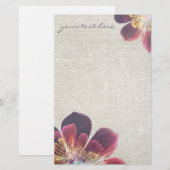 Fleur de mer du Tibet | papeterie personnalisée (Devant / Derrière)