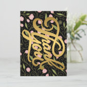 Fleur de Merci sur noir avec motif extensible (Debout devant)