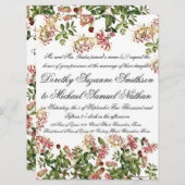 Fleur de miel Faire-part de mariage (Devant / Derrière)