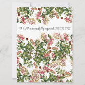 Fleur de miel Faire-part de mariage (Dos)