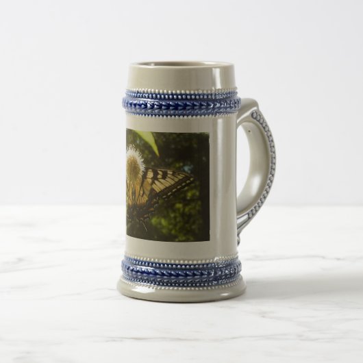 Fleur de Monarque Jaune Mug de Stein (Devant droit)