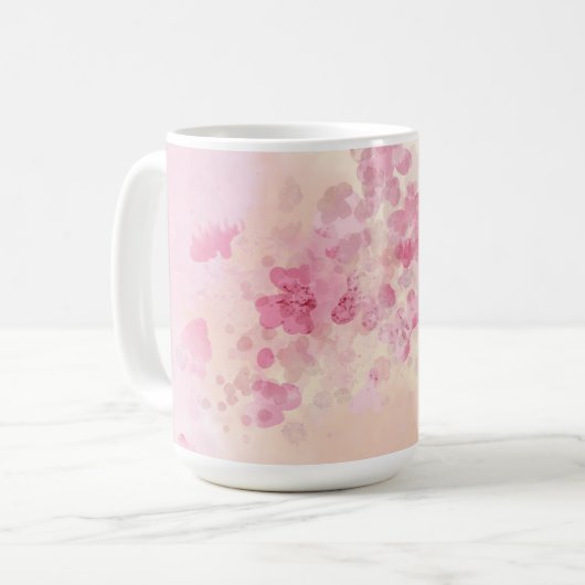 Fleur de Mug rose conçu (Devant gauche)