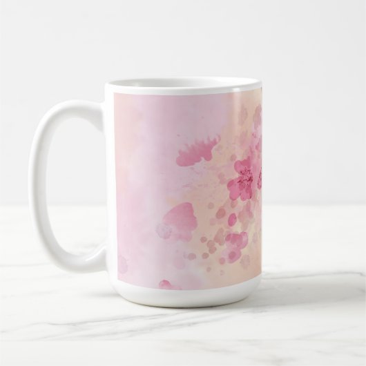 Fleur de Mug rose conçu (Gauche)