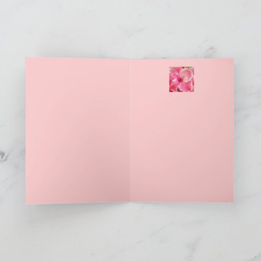 Fleur de naissance d'août - carte de note de (Intérieur)