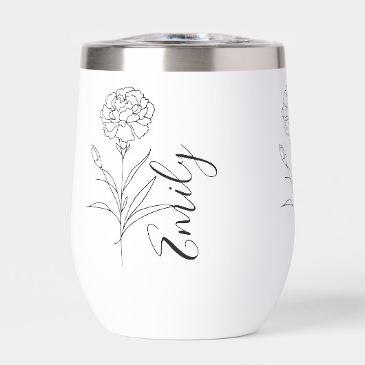 Fleur de naissance de l'oeillet de janvier personn (Avant)