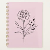 Fleur de naissance de l'oeillet de janvier personn (Devant)