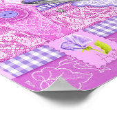 Fleur de naissance et Gem April Teup Poster (Coin)