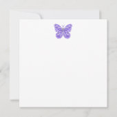 Fleur de naissance et Gem Avril carte d'enseigneme (Dos)
