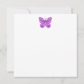 Fleur de naissance et Gem Février carte de cage d' (Dos)