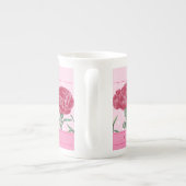 Fleur de naissance et Gem Janvier Bone China Mug (Dos)