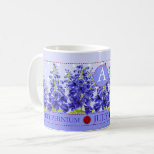 Fleur de naissance et Gem juillet Mug classique