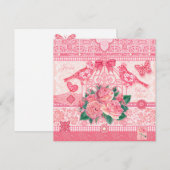 Fleur de naissance et Gem juin Carte Birdcage (Devant / Derrière)