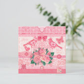 Fleur de naissance et Gem juin Carte Birdcage (Debout devant)