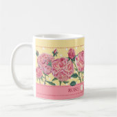 Fleur de naissance et Gem Juin Mug classique (Gauche)