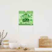 Fleur de naissance et Gem mai Birdcage Poster (Cuisine)