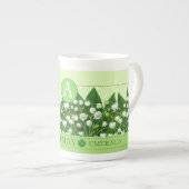 Fleur de naissance et Gem mai os China Mug (Devant droit)