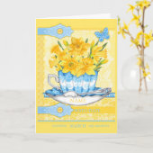 Fleur de naissance et Gem mars Carte de jeu (Fleur jaune)